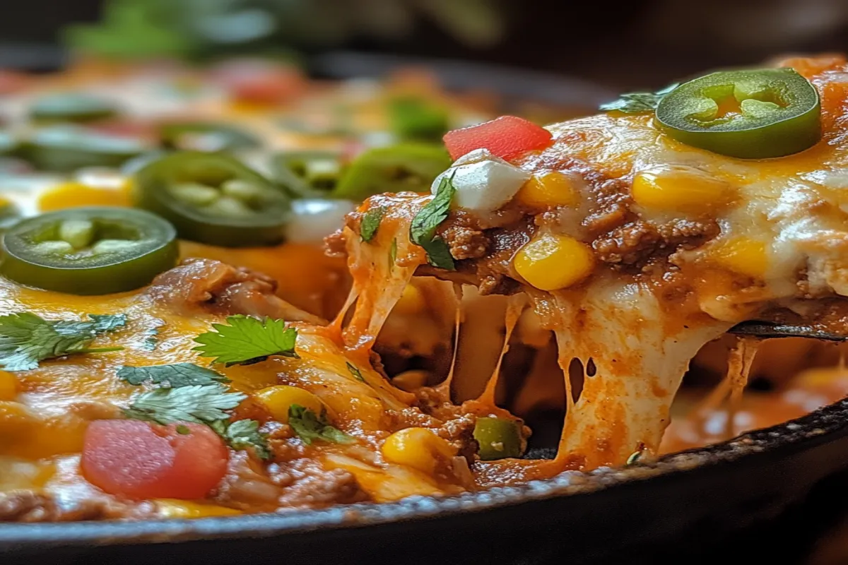 A pizza with jalapenos and corn on top.