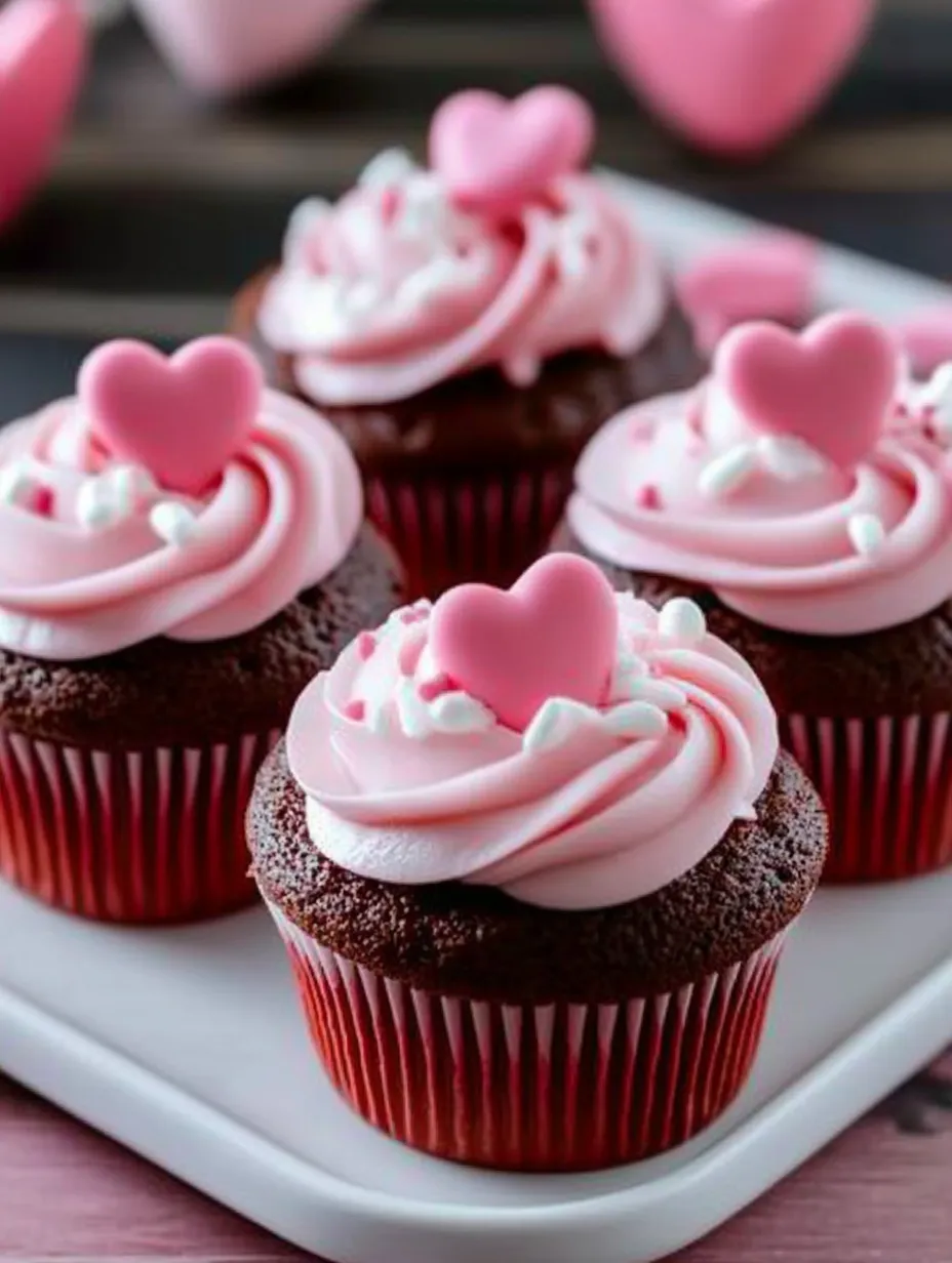 Easy Valentine's Day Cupcakes