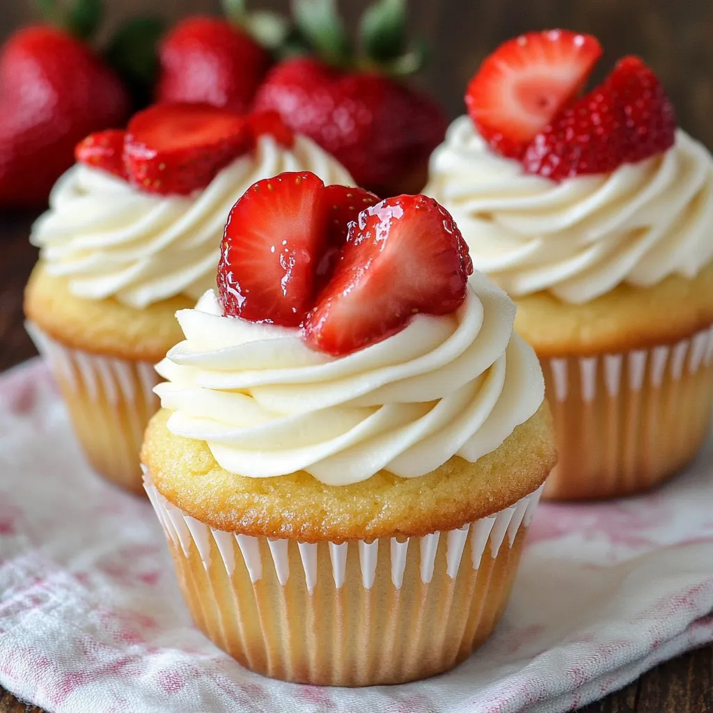 Strawberry Shortcake Cupcakes