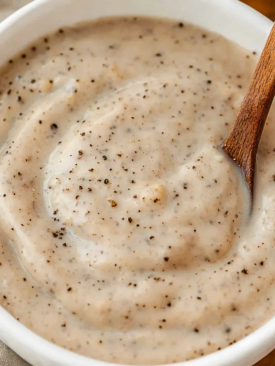 Classic Creamy Peppered White Gravy