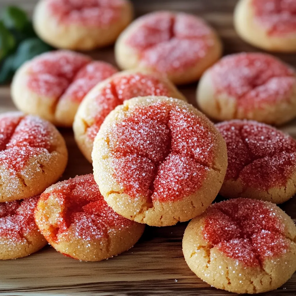 Strawberry Sugar Sparkling Cookies