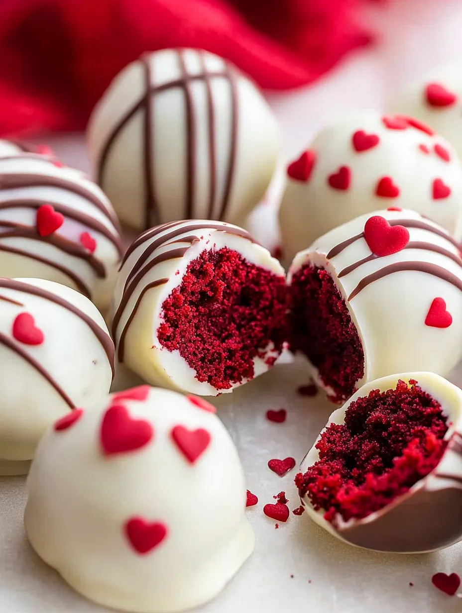 Sweet Red Velvet Cake Balls