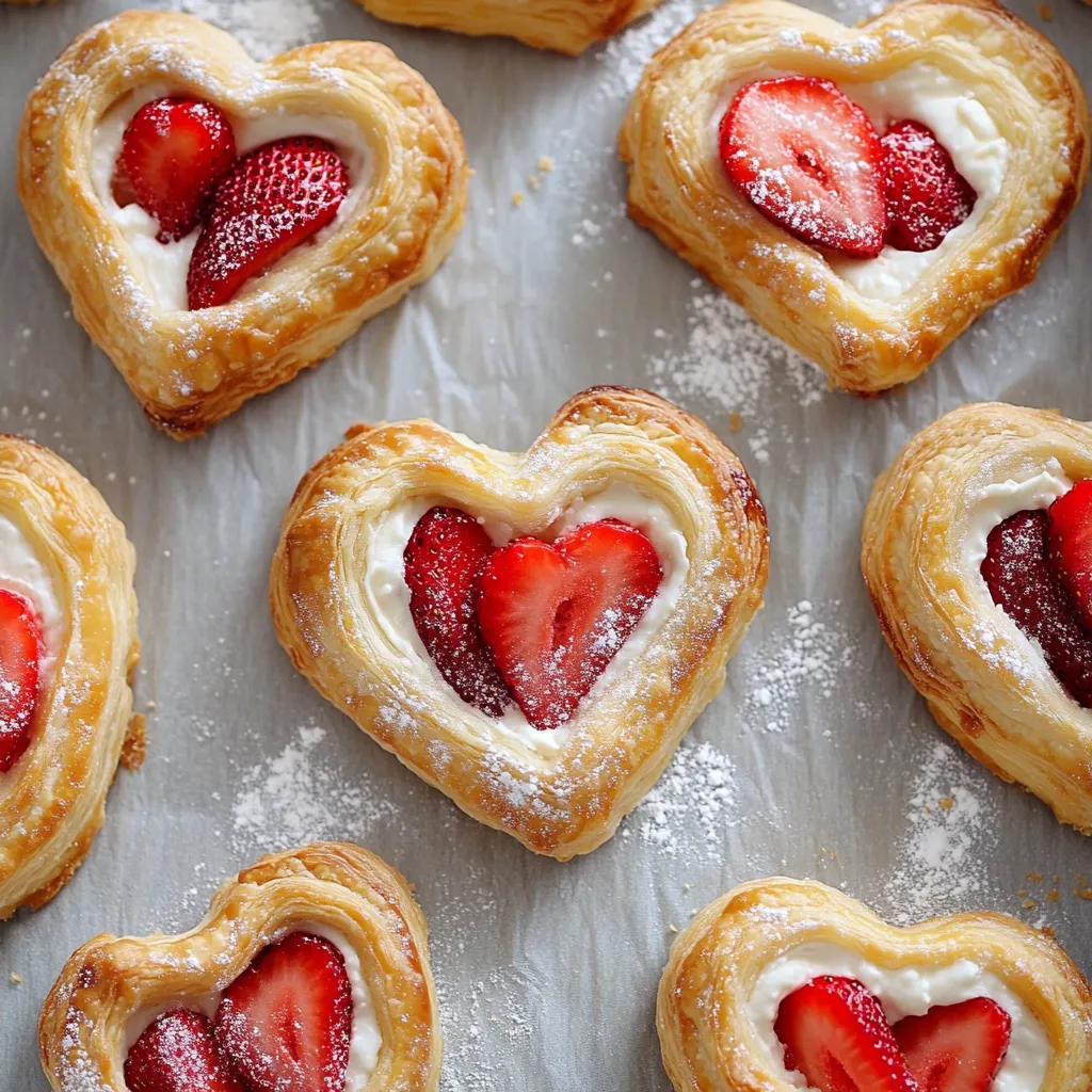 Vegan Strawberry Cream Danish