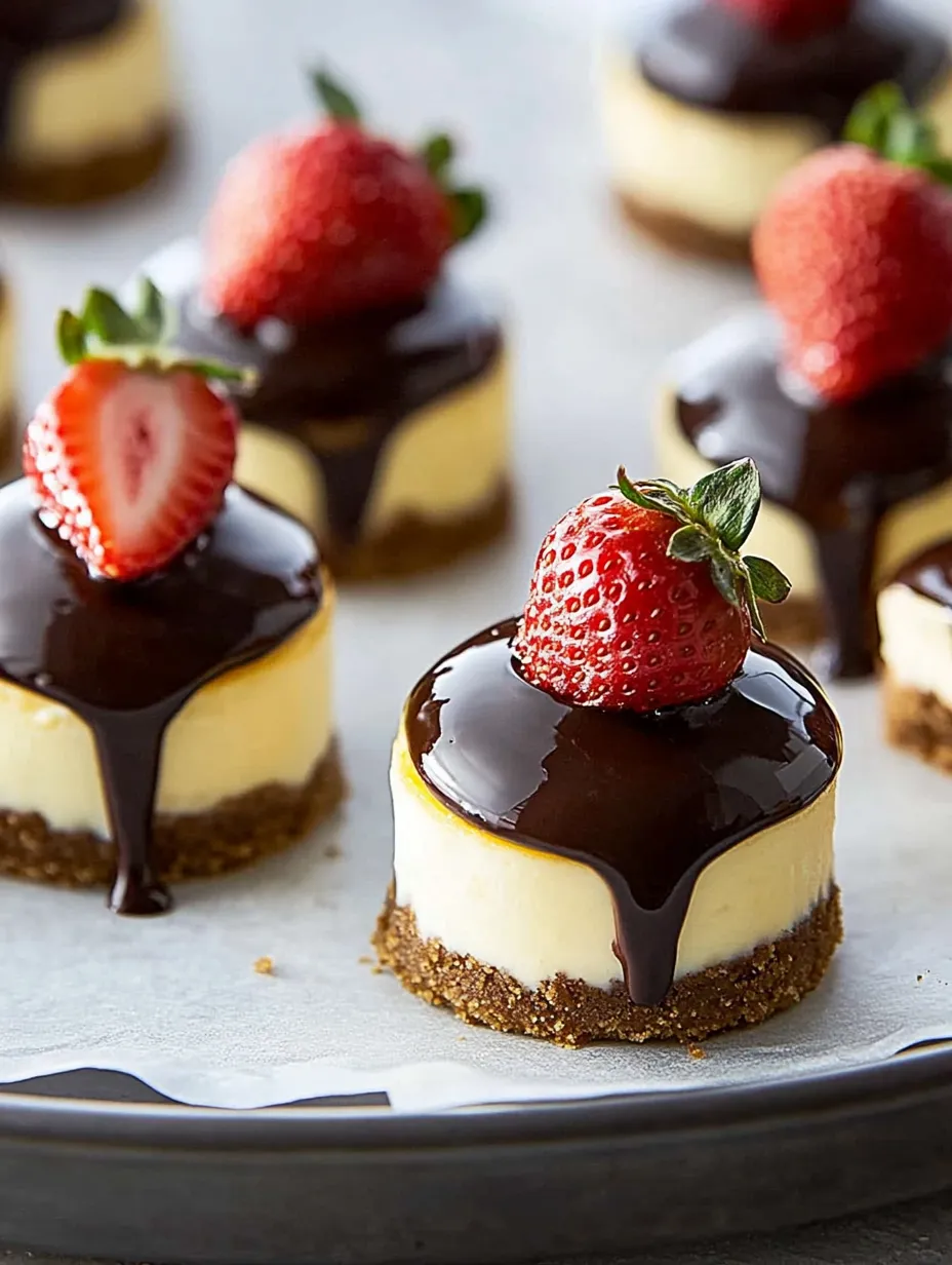 Chocolate Dipped Strawberry Cheesecake Recipe