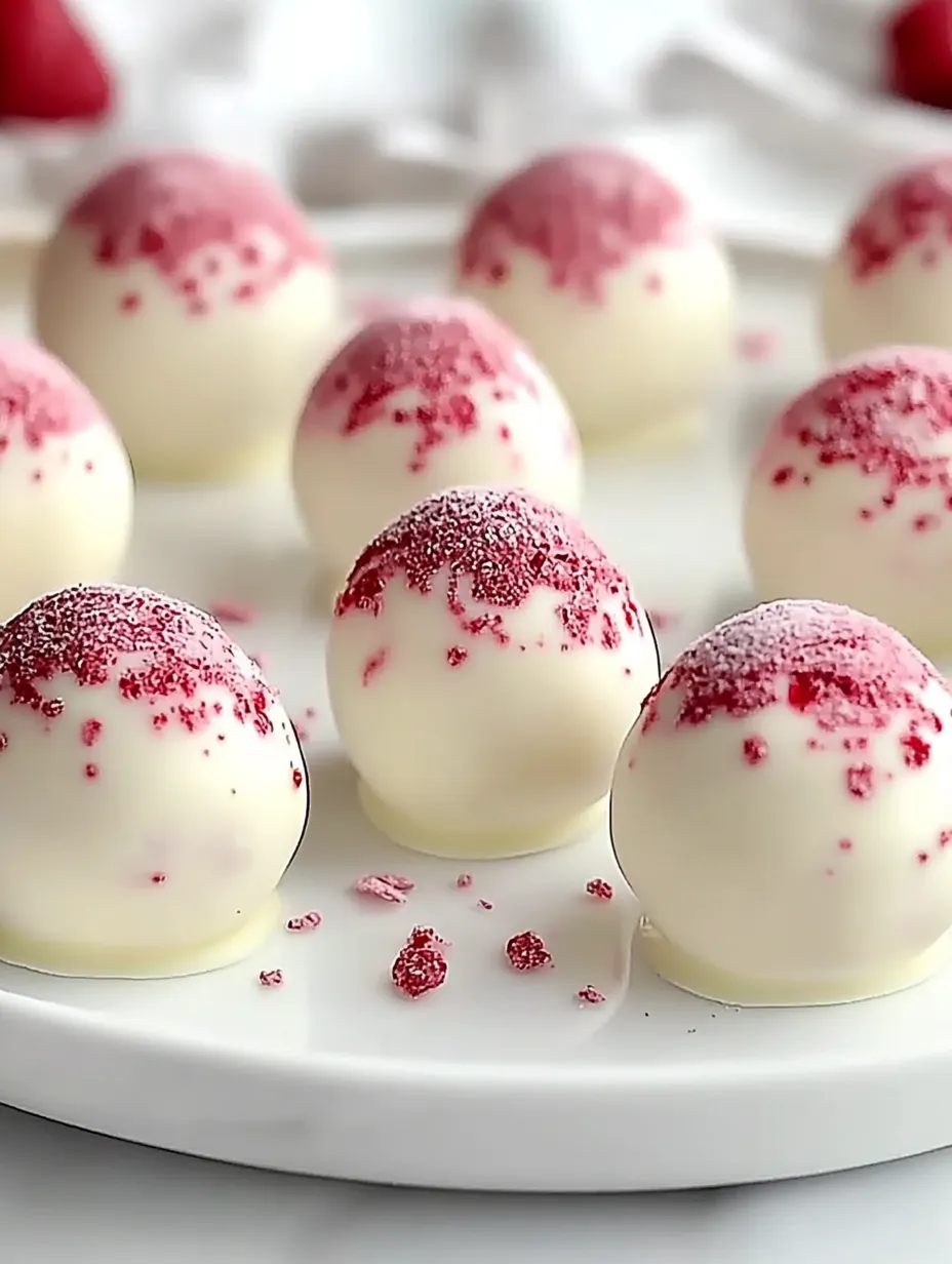 White Chocolate Raspberry Truffles Recipe