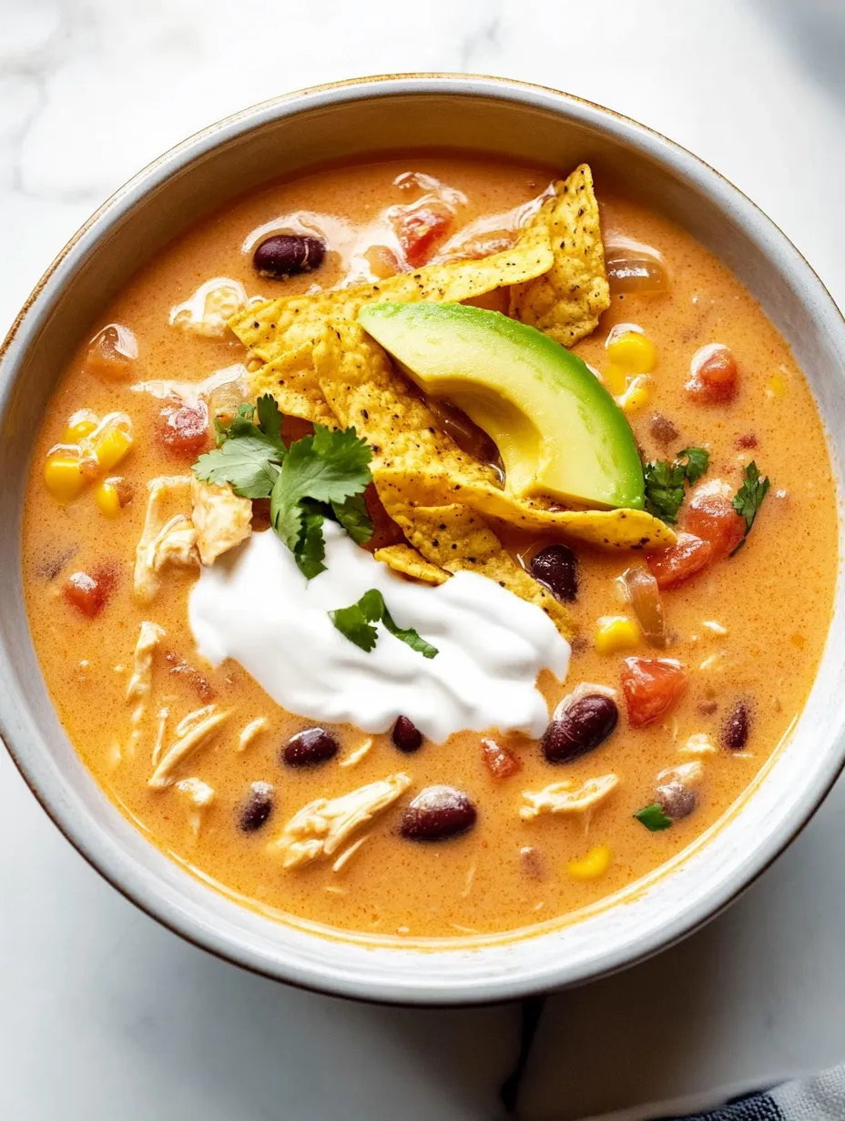 Creamy Chicken Tortilla Soup Recipe