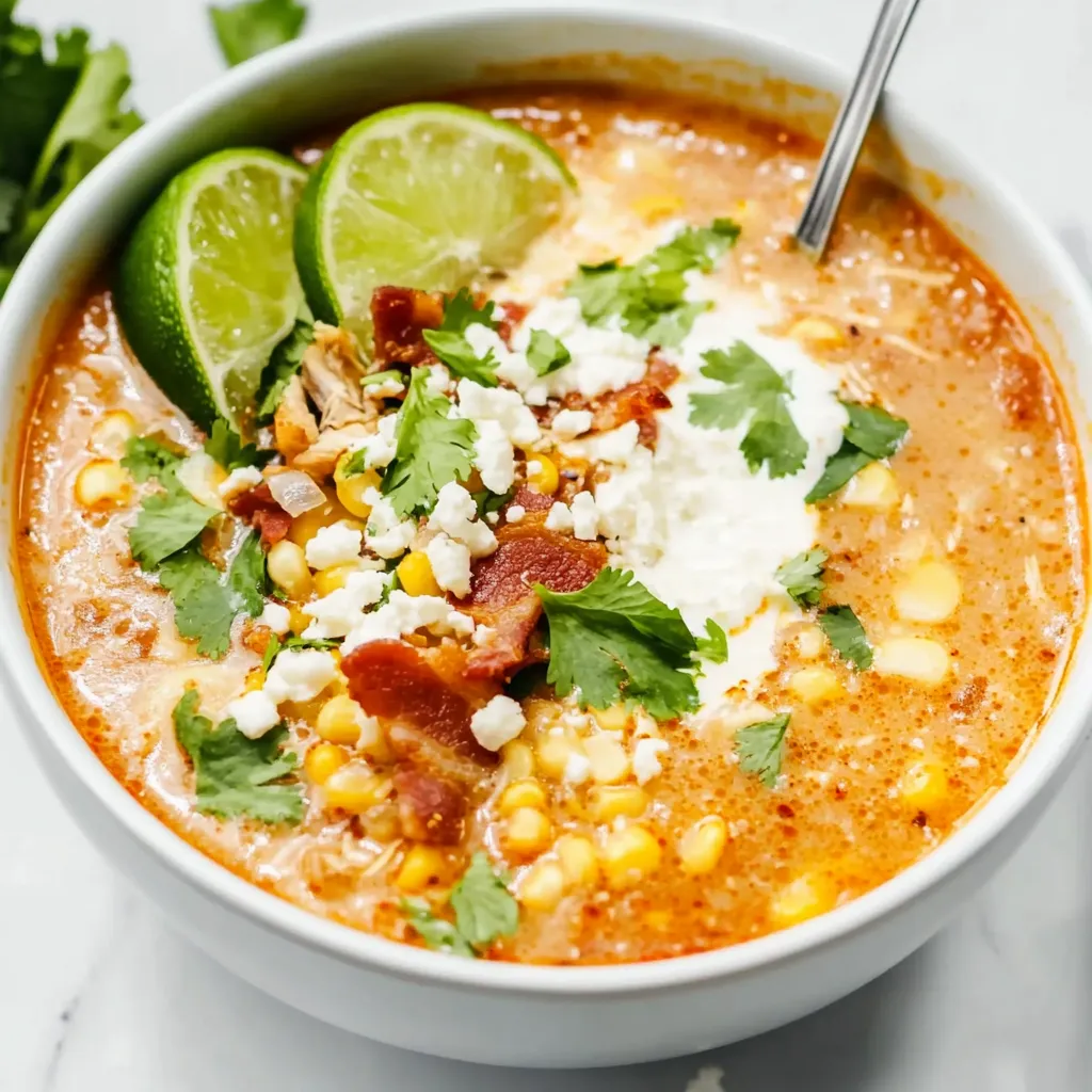 Slow Cooker Mexican Street Corn Soup