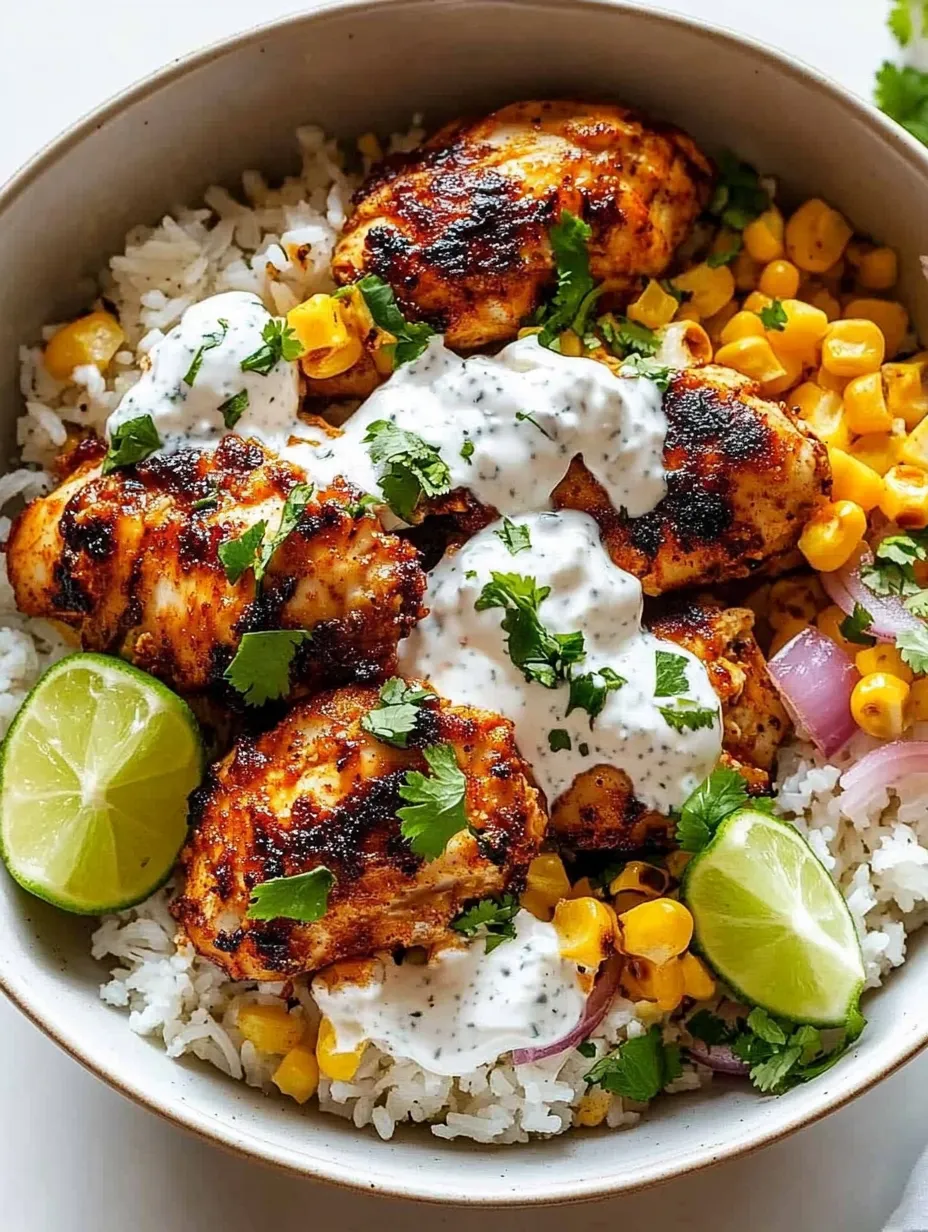 Street Corn Chicken Rice Bowl Recipe