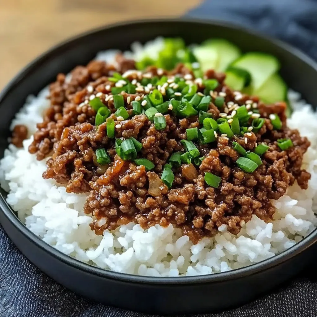 Korean Ground Beef Bowl