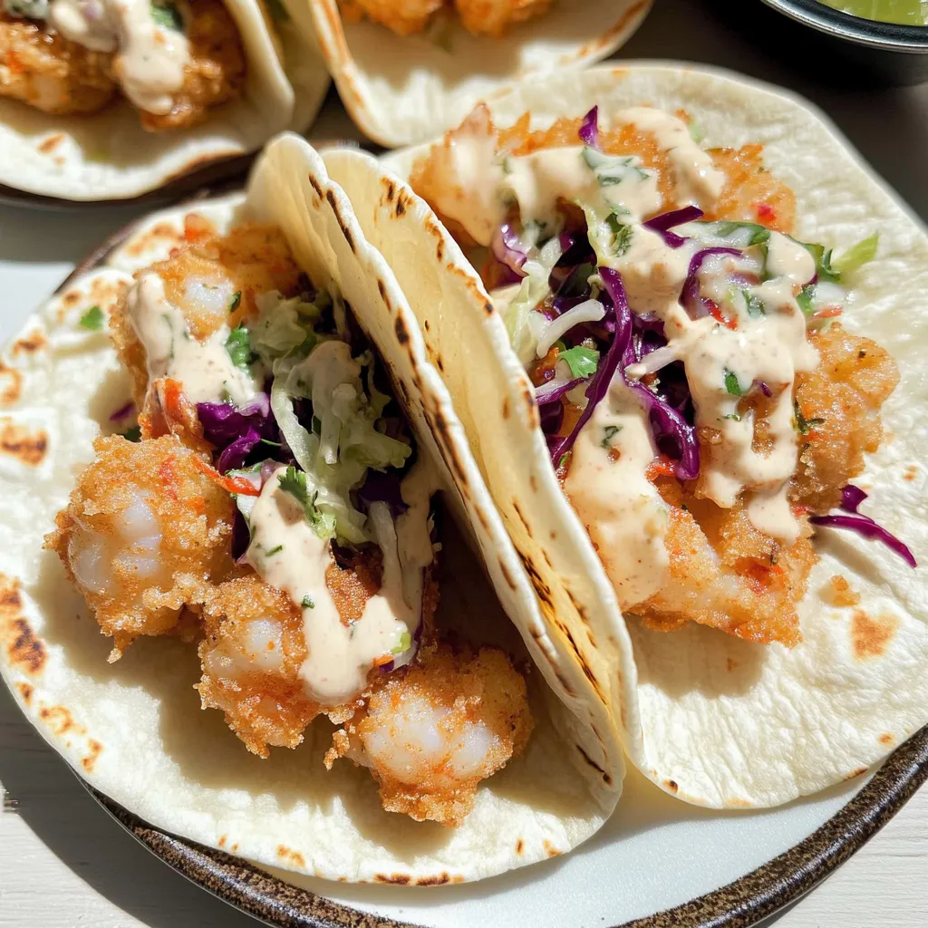 Air Fryer Bang Bang Shrimp Tacos