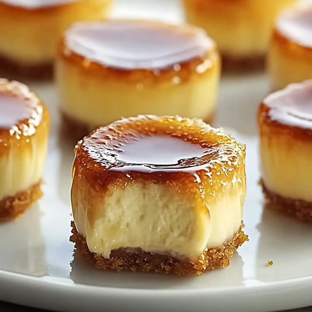 Mini Crème Brûlée Cheesecakes