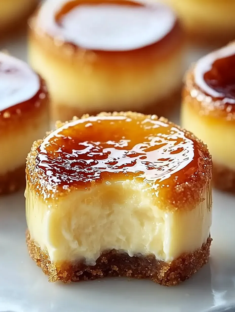 Easy Mini Crème Brûlée Cheesecakes