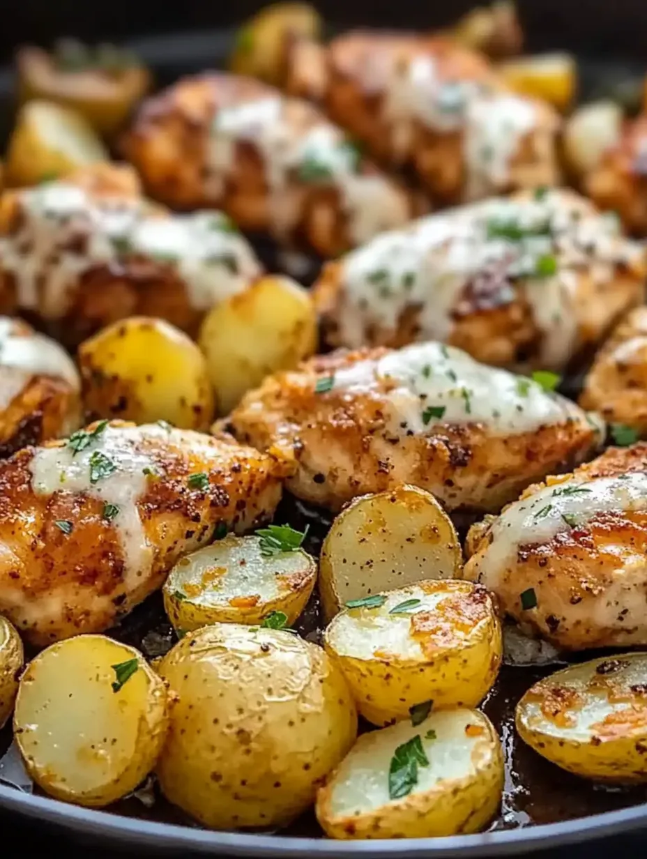 Garlic Parmesan Chicken and Potatoes Recipe