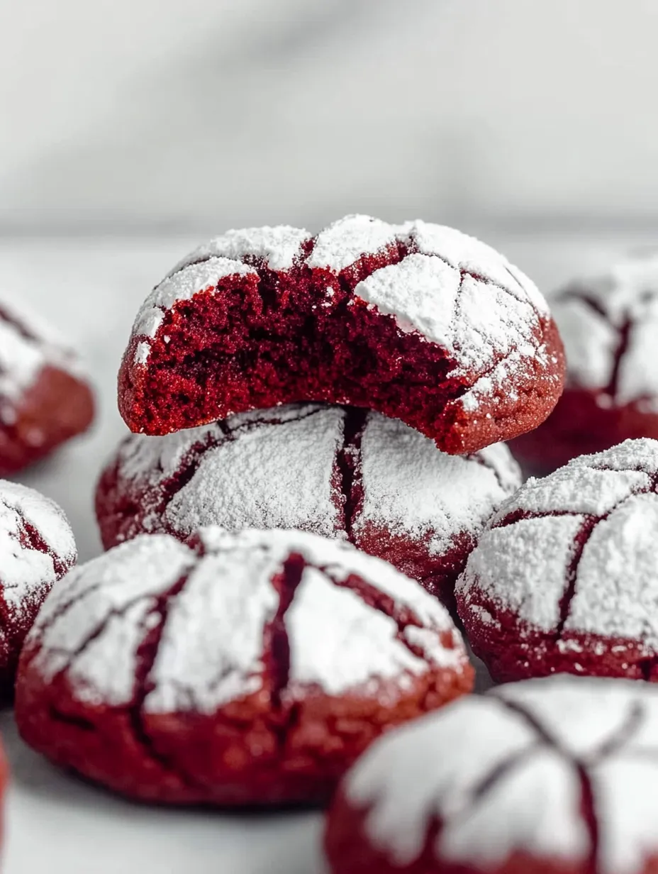 Red Velvet Crinkle Cookie Recipe