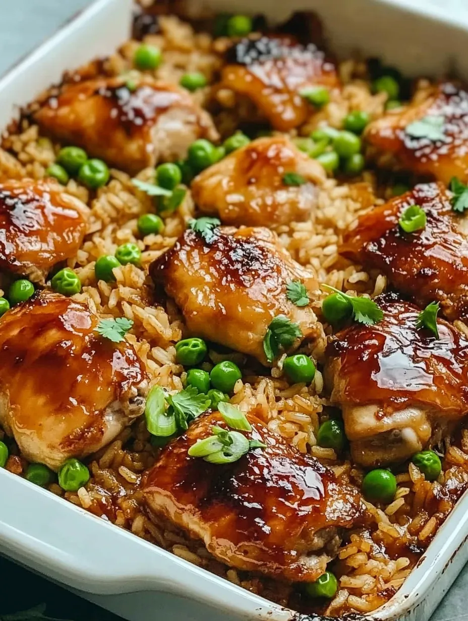 A plate of food with rice and peas on it.