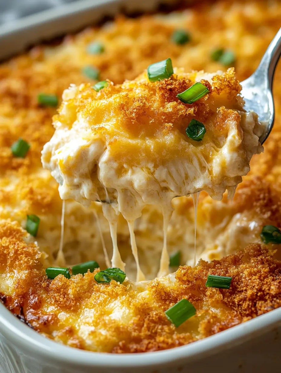 A spoon is in a bowl of food, and the food is covered in cheese.