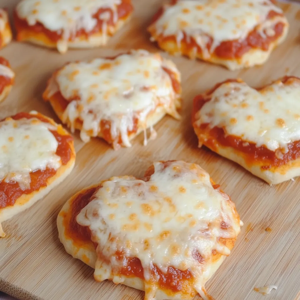 A wooden board with a variety of pizza slices on it.