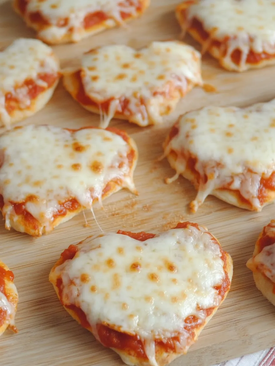 A wooden cutting board with a pizza cut into small pieces.