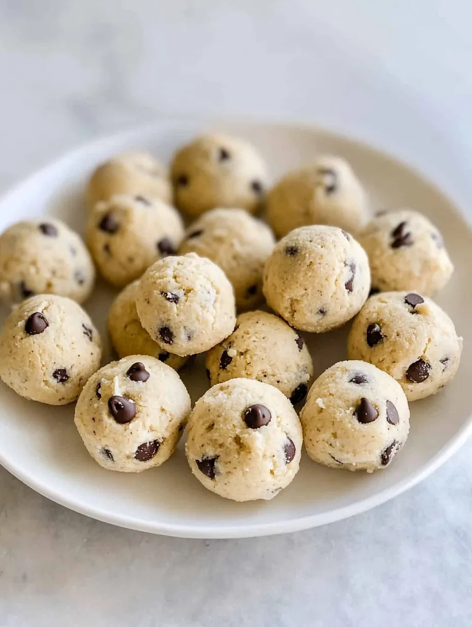 A plate of chocolate chip cookies.