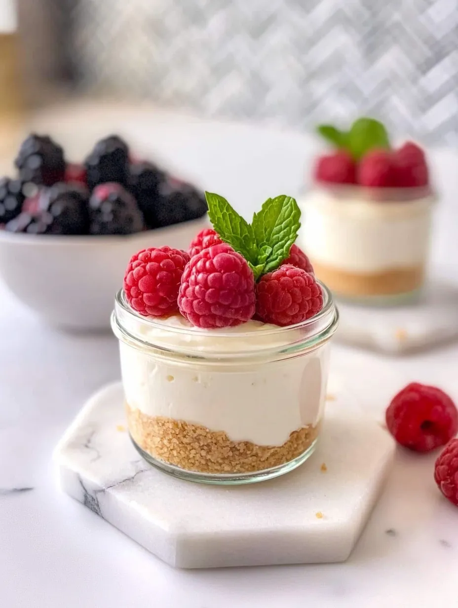 A bowl of raspberries and a glass of cream.