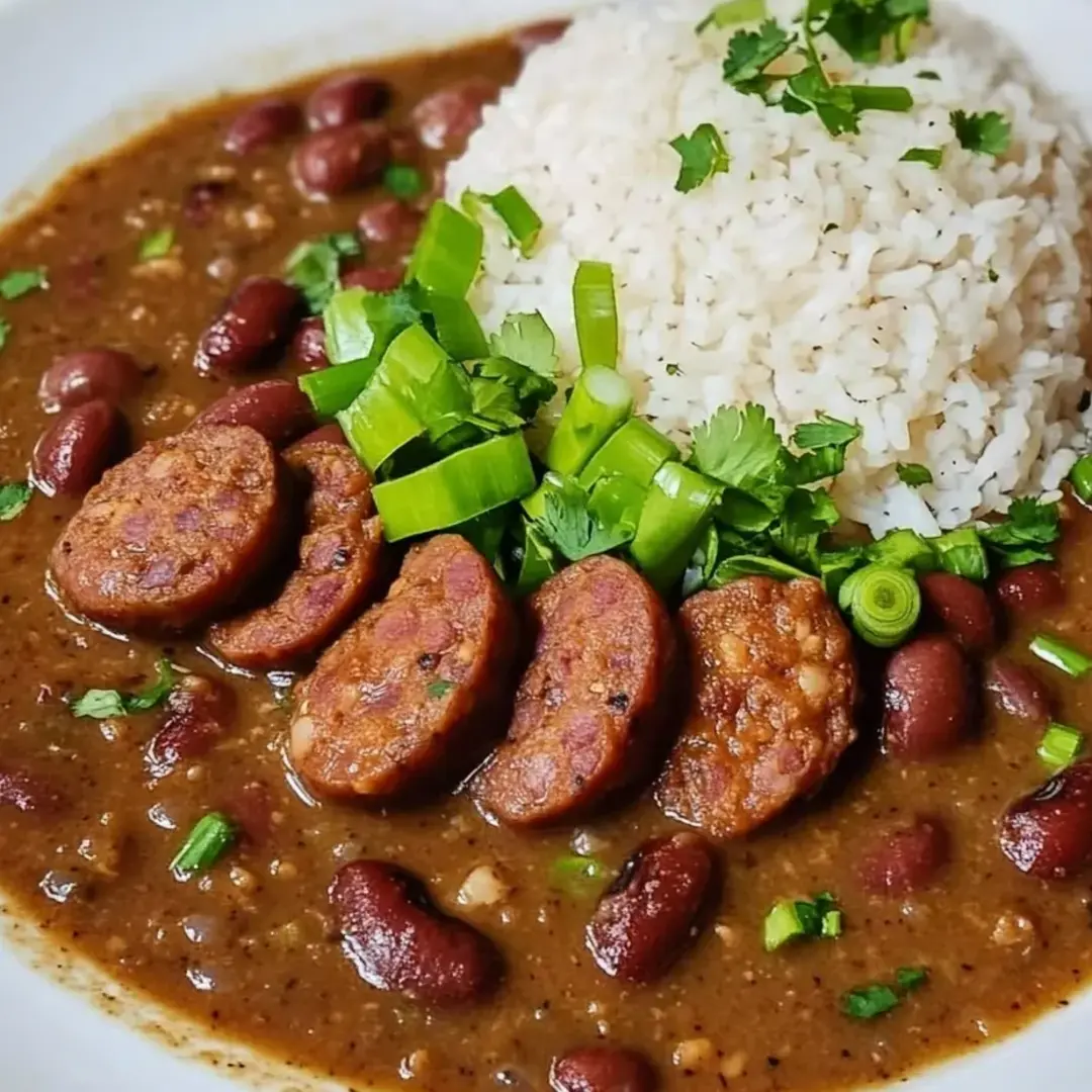 A plate of food with rice and beans.