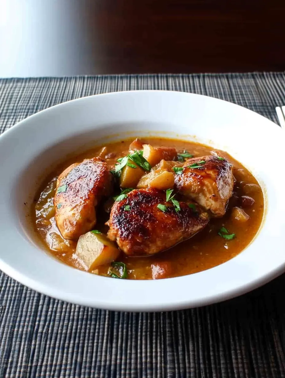 A plate of food with a bowl of soup and a chicken dish.