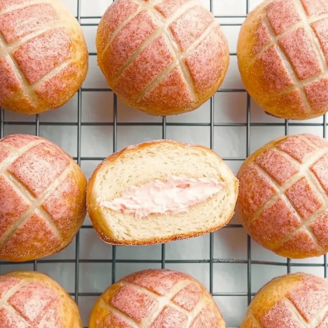 A tray of doughnuts with a hole in the middle.