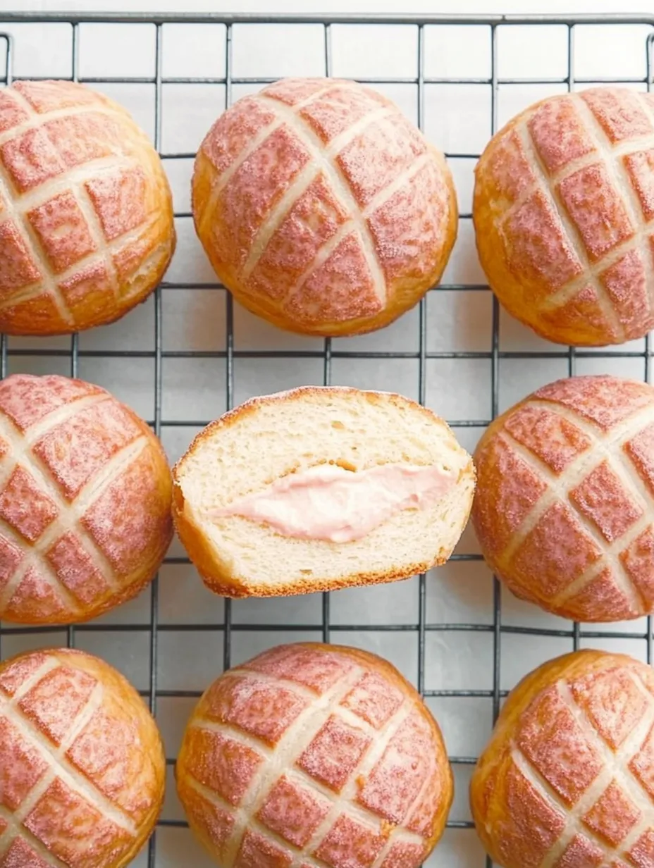 A tray of bread with a slice cut out of it.