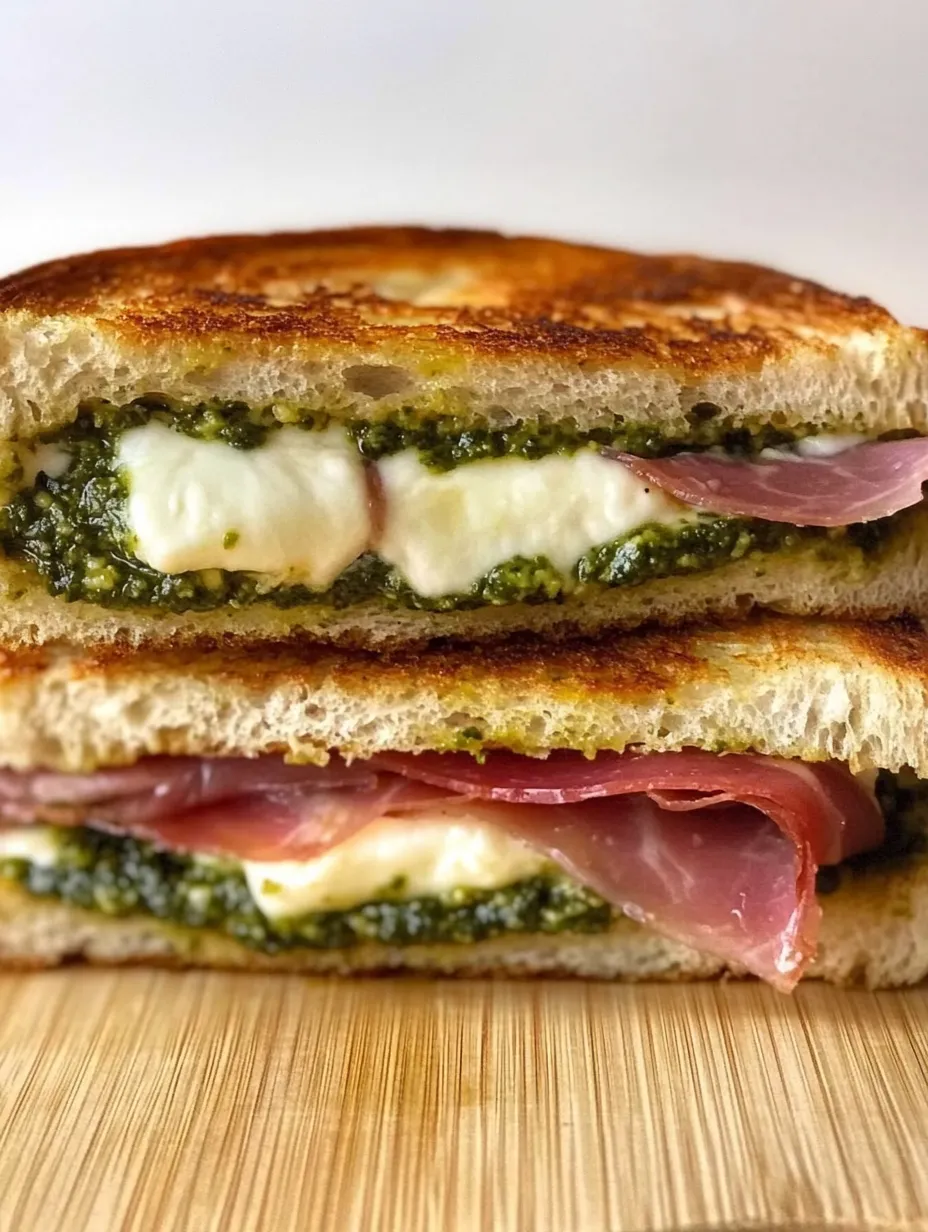 A sandwich with meat and cheese on a wooden table.