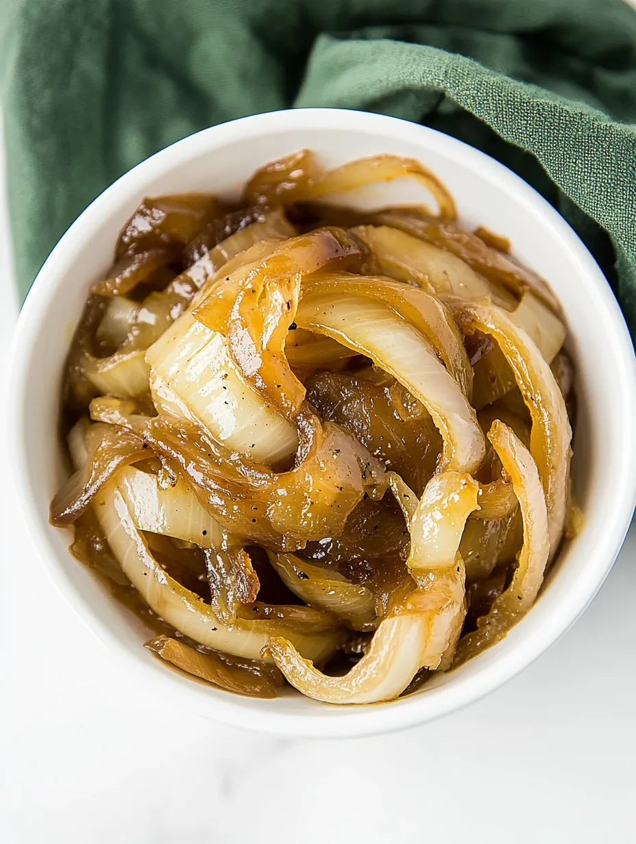 A bowl of onions with a green napkin on the side.