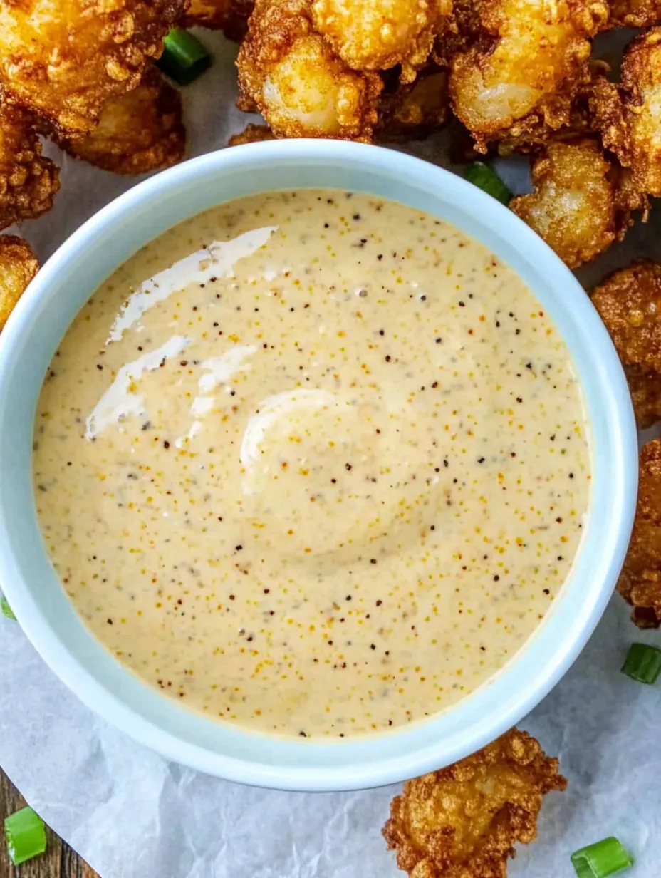 A bowl of sauce with a spoon in it.