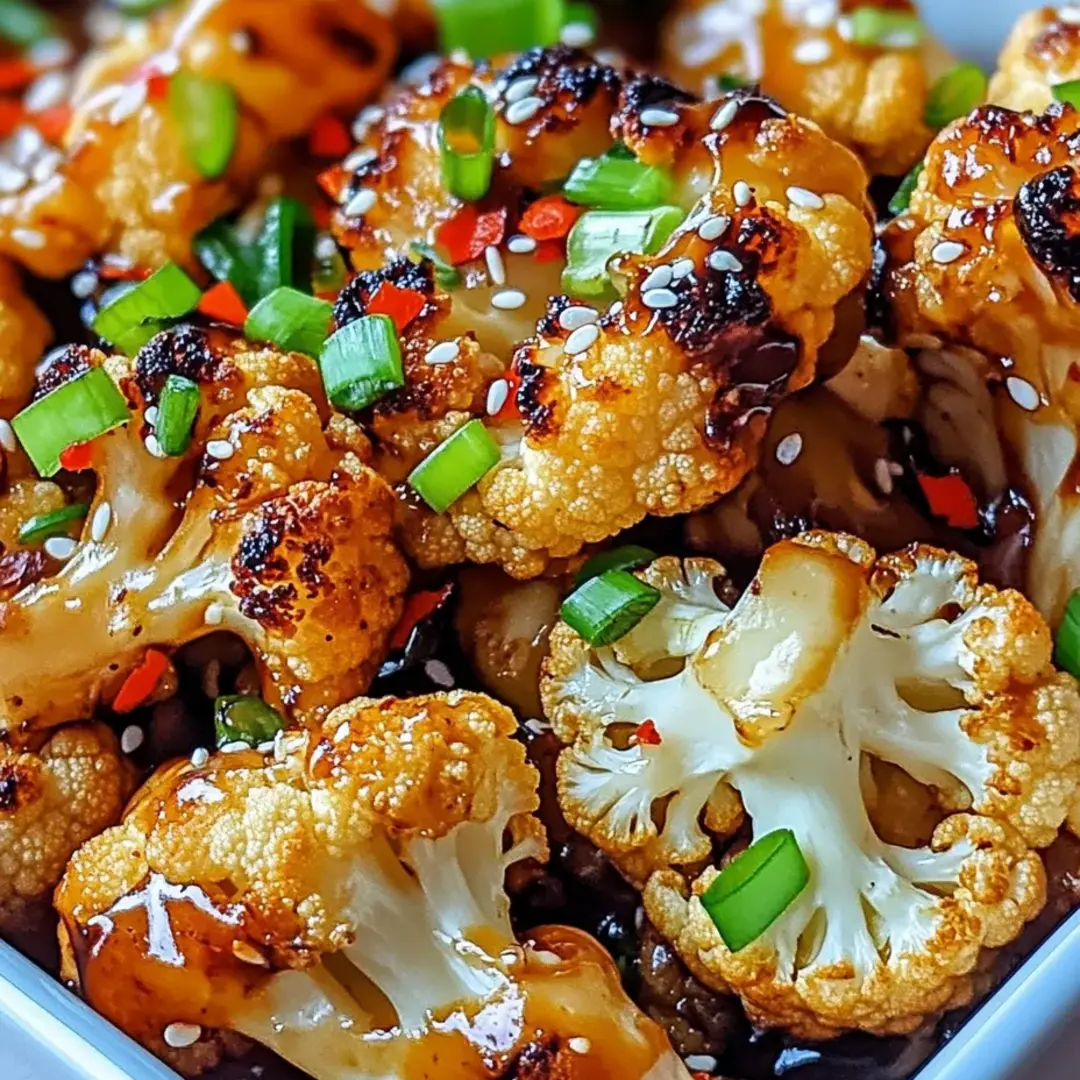 A white bowl filled with cooked cauliflower and green onions.