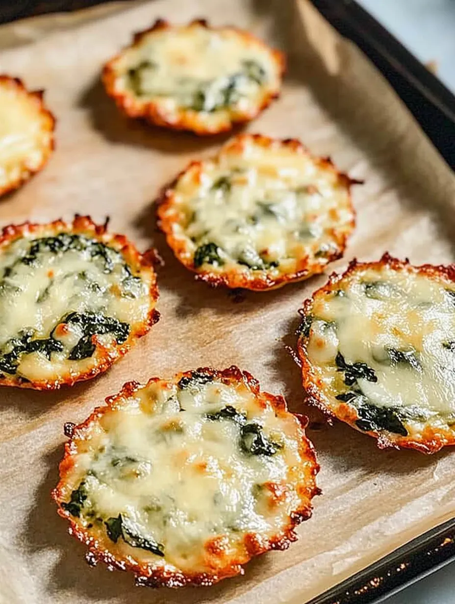 A plate of cheese and spinach pies.