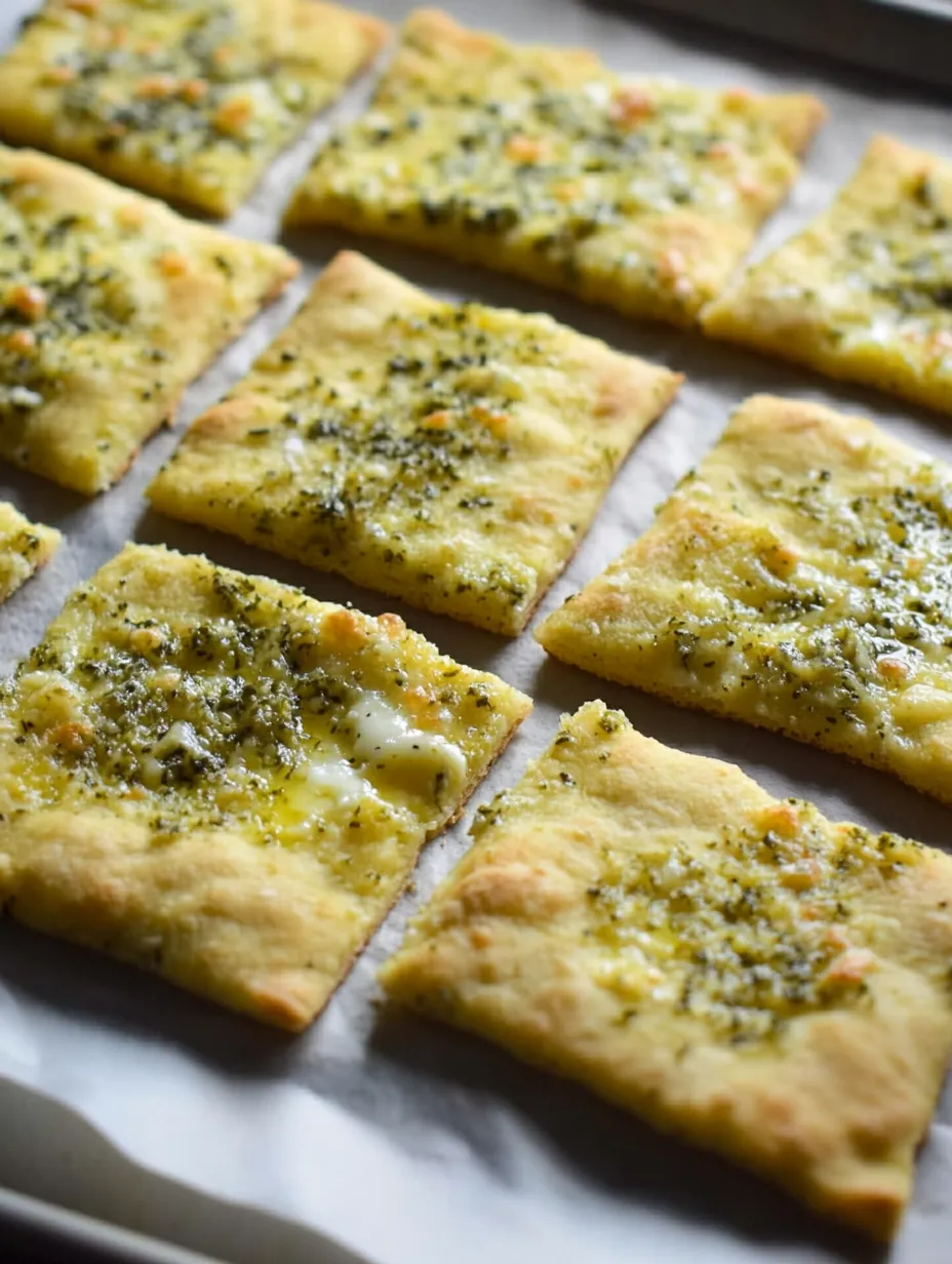 A pizza with cheese and herbs on top.