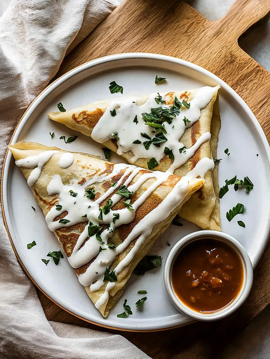 A plate of food with sauce.