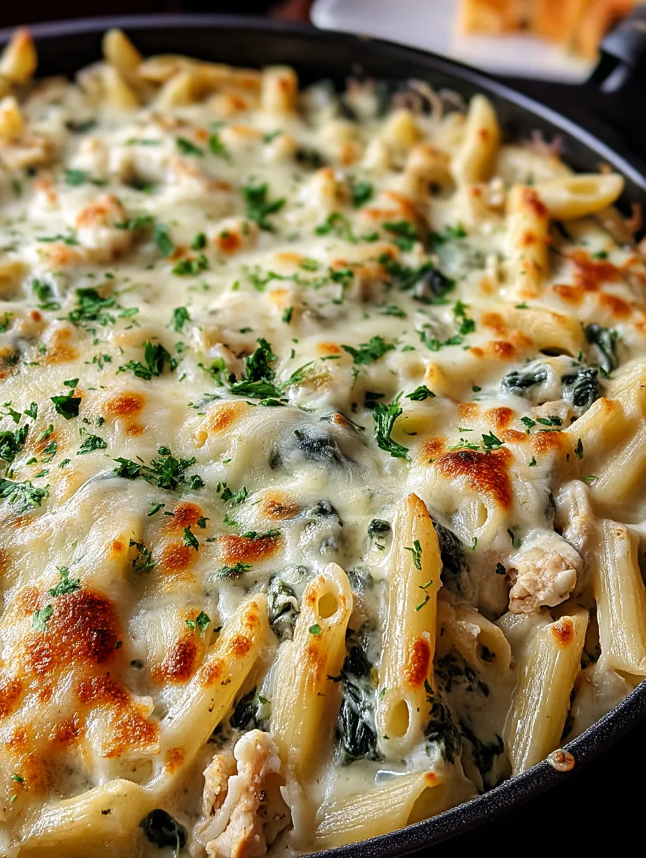 A close up of a delicious looking pasta dish.