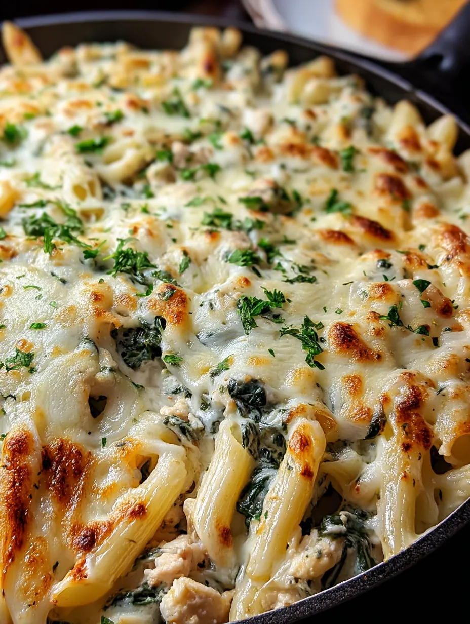A close up of a delicious pasta dish.