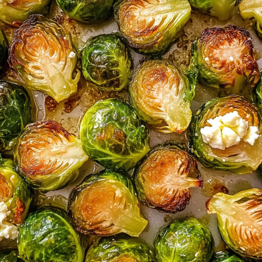 Brussels sprouts resting on a plate after cooking.