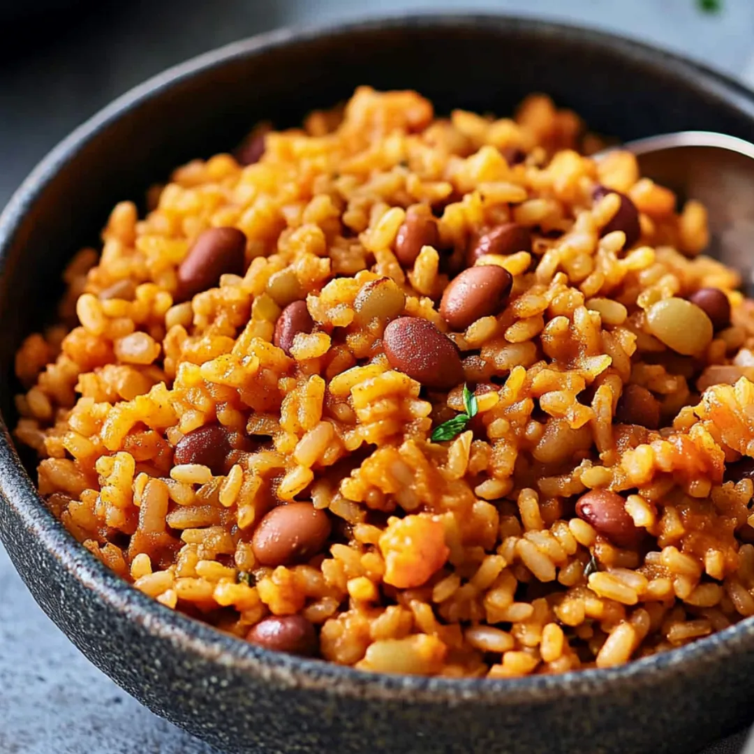A bowl loaded with peas, beans, and rice.