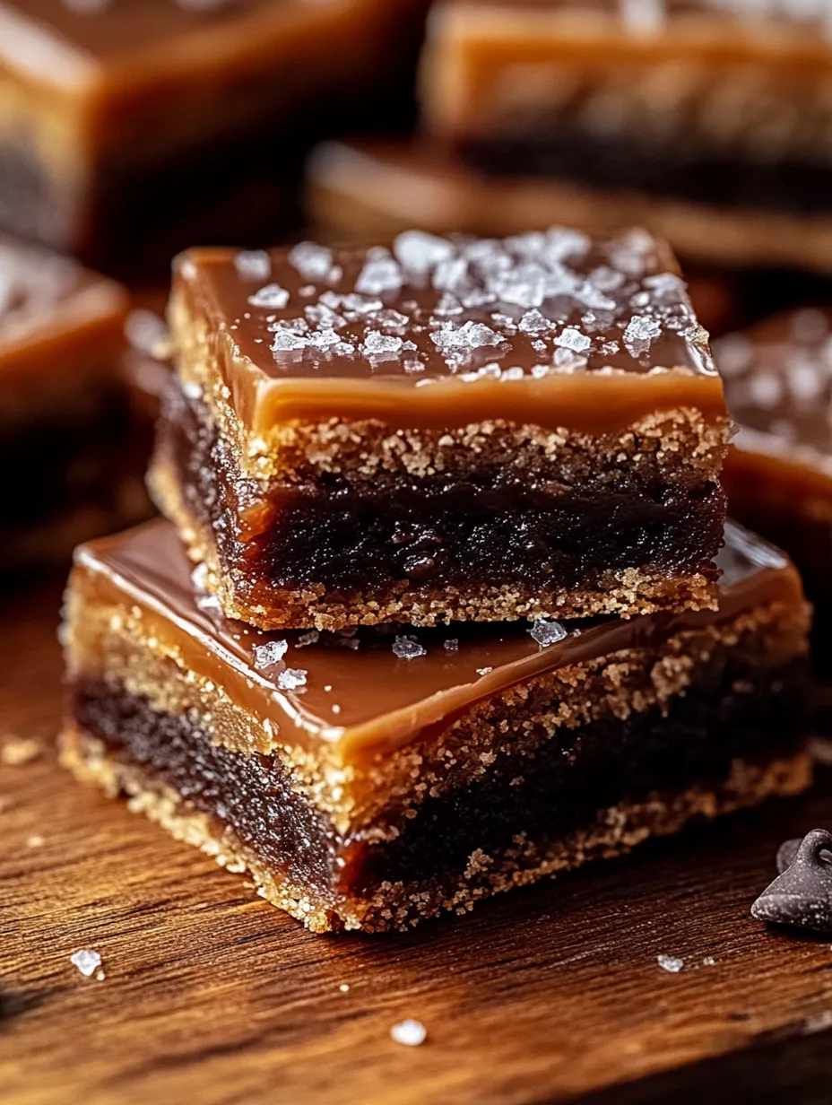 Chocolatey bar sprinkled generously with flaked salt.