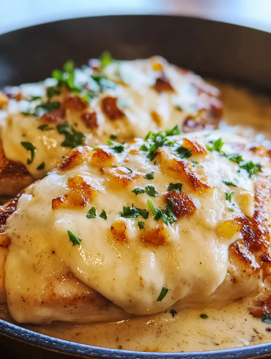 A piece of chicken with cheese on top.
