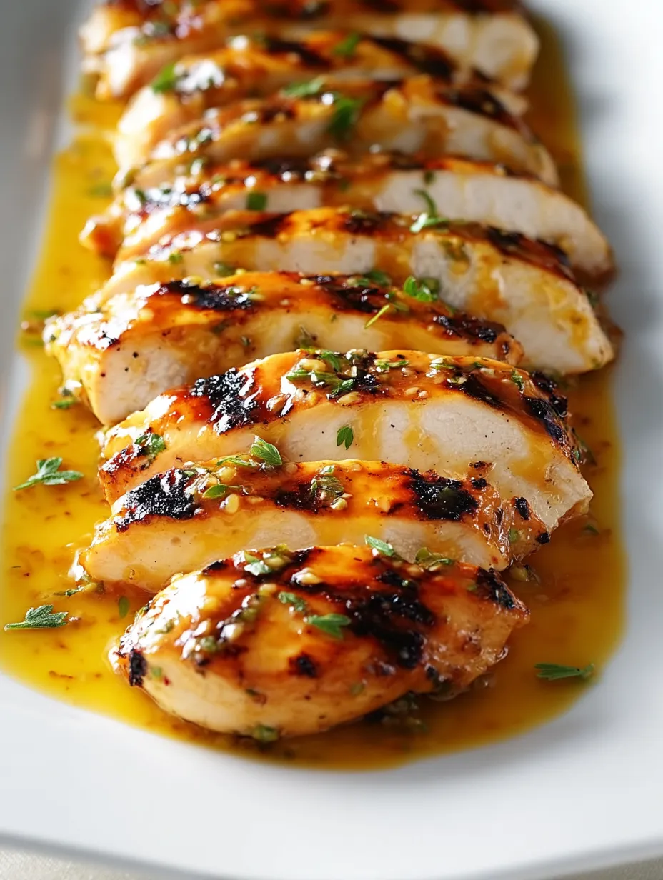 Chicken with sauce on a white plate.