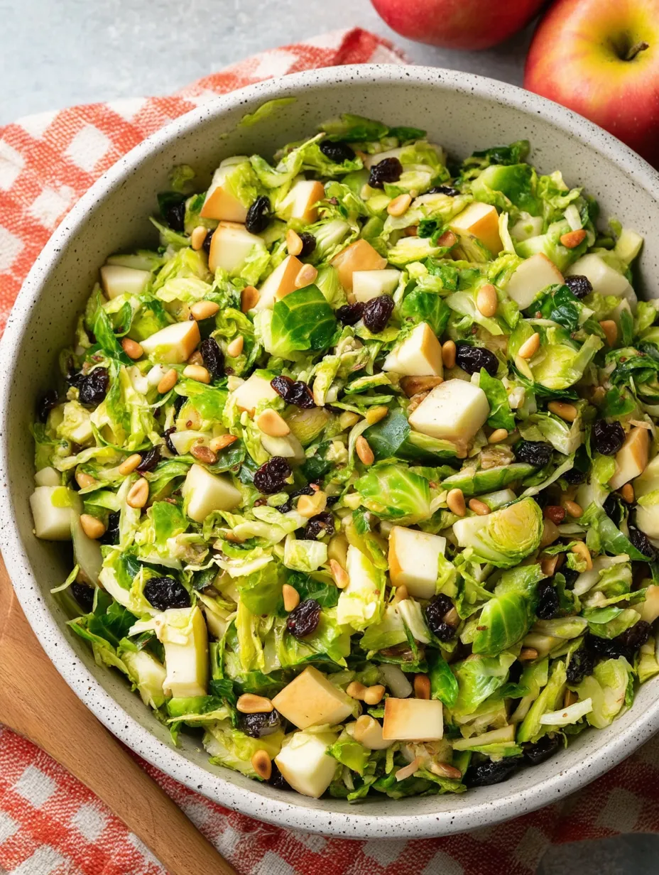A bowl of salad with raisins, nuts, and greens.