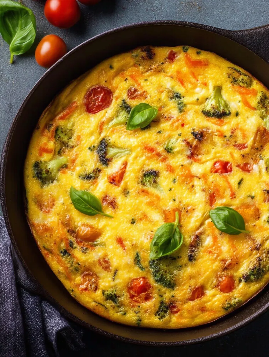 A dish with broccoli and tomatoes.