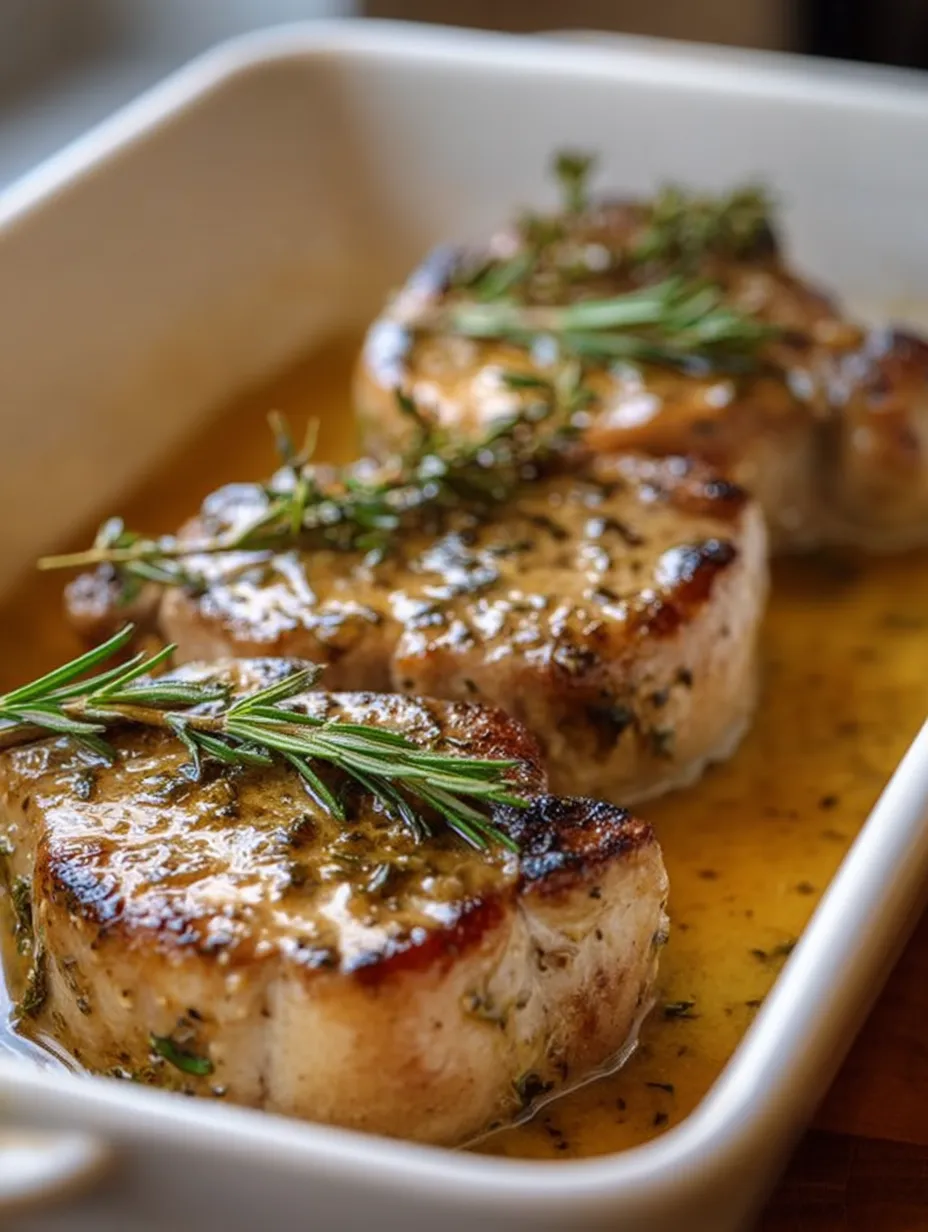 A plate of meat with herbs on it.