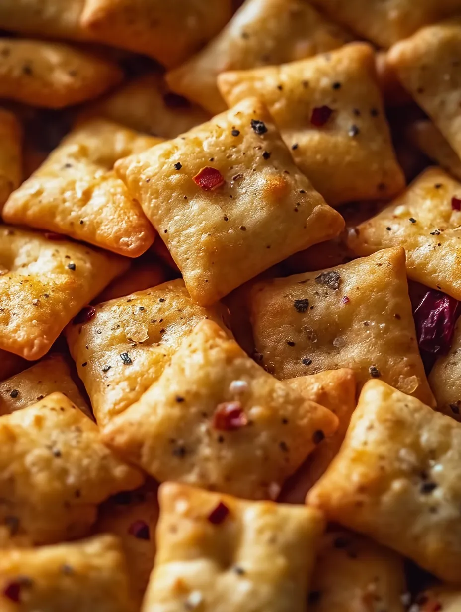 A pile of cheese and pepperoni pizza bites.