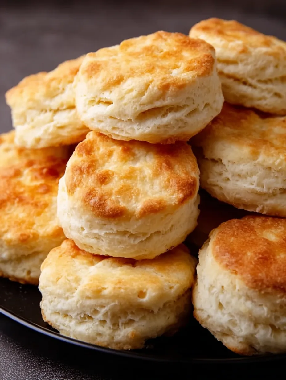 A pile of soft biscuits stacked together.