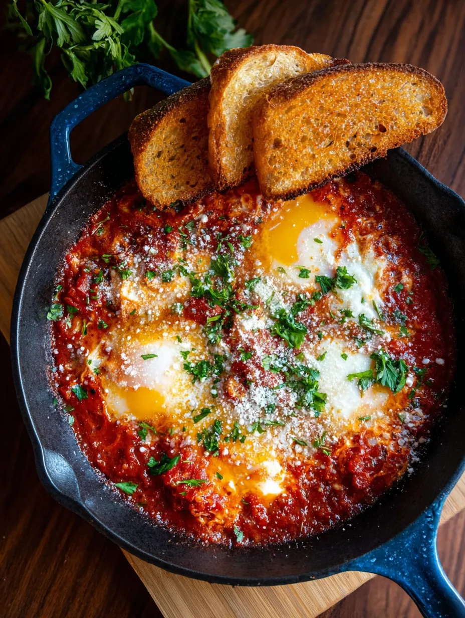 A bowl of food with eggs and bread.