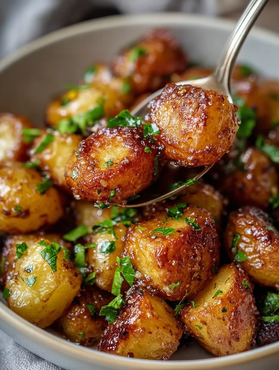 A bowl of potatoes with a fork in it.