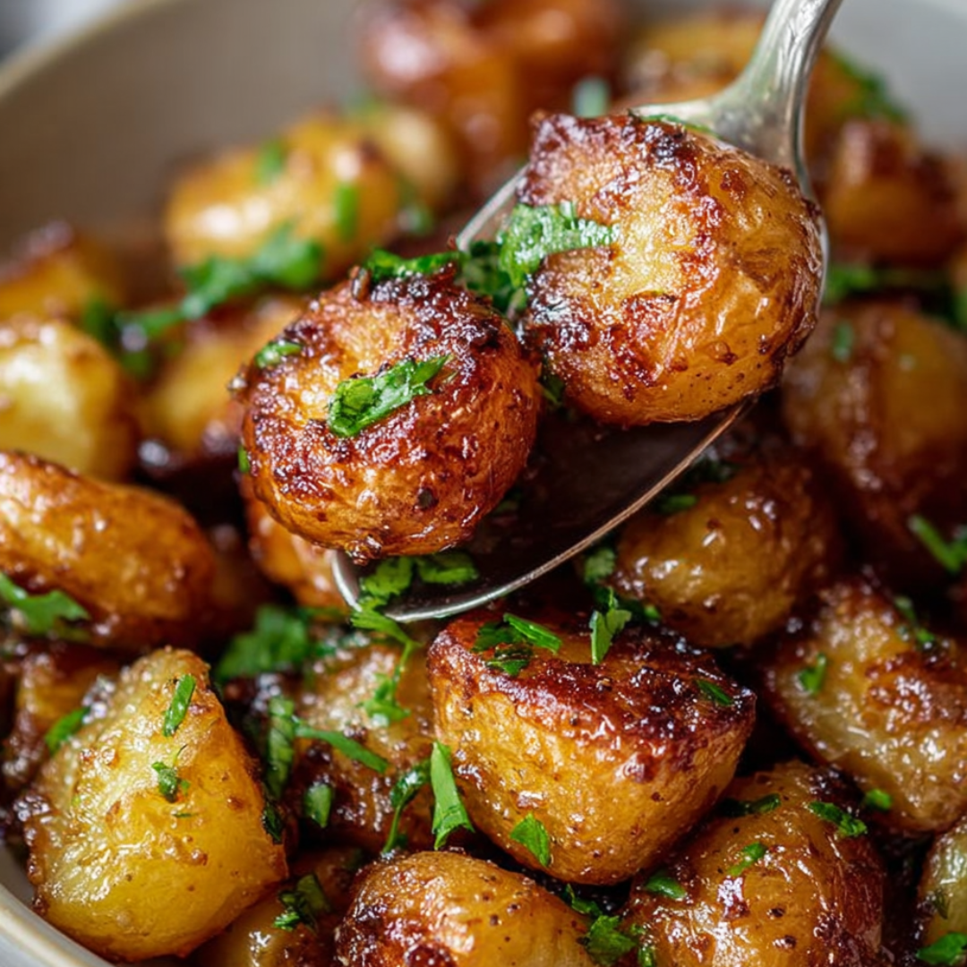 A spoon is in a bowl of food.